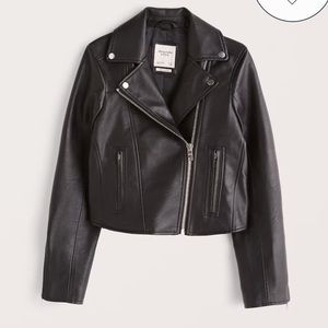 Abercrombie Vegan Leather Moto Jacket - XL - Excellent Condition